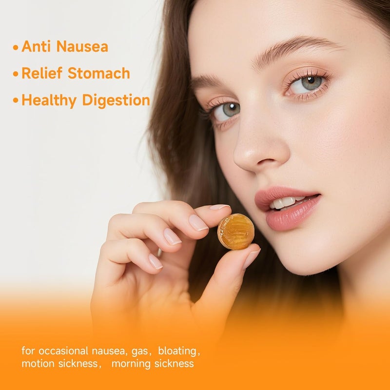 Temimar Mint-Ginger Drops for Nausea Relief, Smooth Upset Stomach, Motion & Morning Sickness Relief, with Ginger, Lemon, Spearmint & Vitamin B6, 30 Individually Wrapped Candies - Image 2